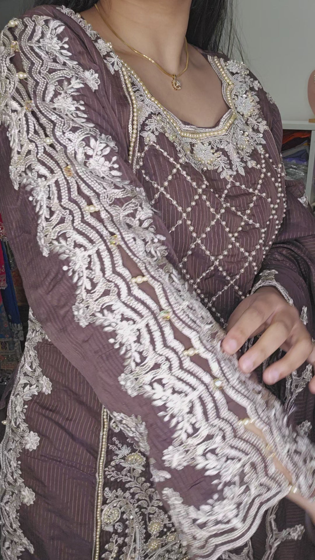 Designer - Tissue organza Pakistani Style suit