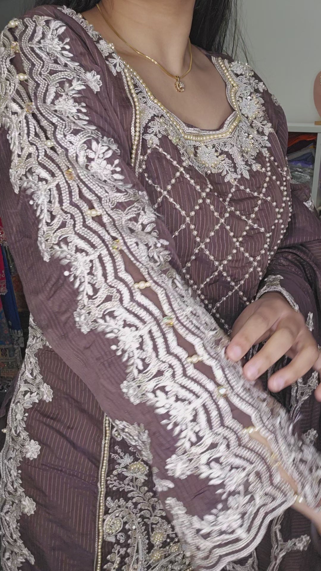 Designer - Tissue organza Pakistani Style suit