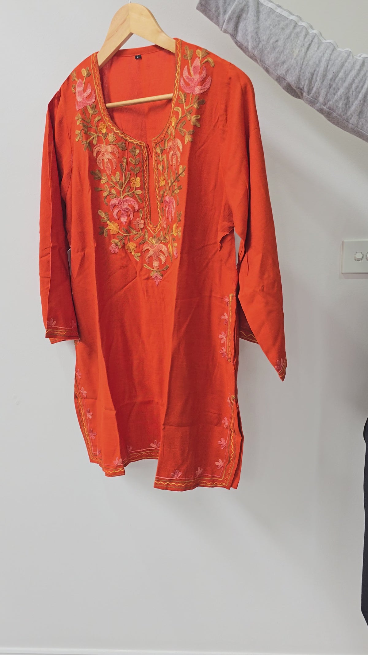 Rust Orange short Kurti