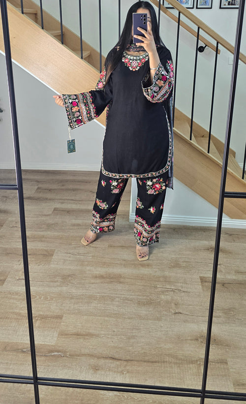 Black Pakistani style suit