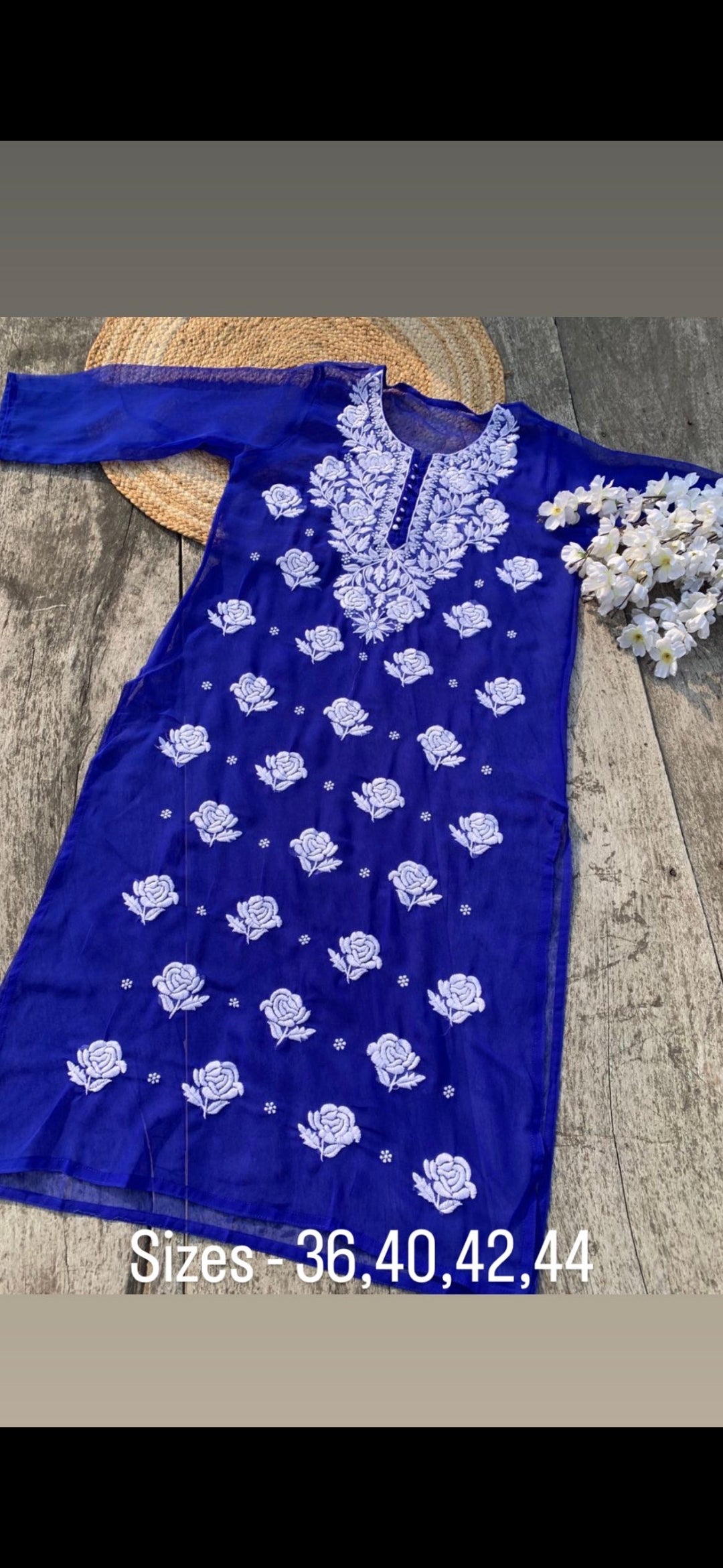 Georgette long kurti