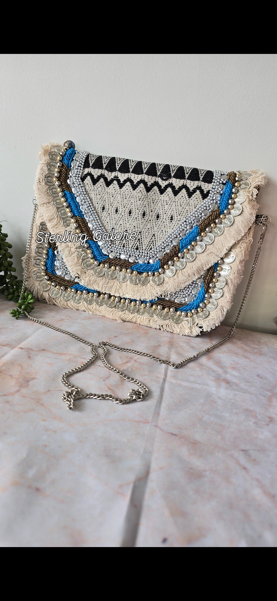 White BOHO bag