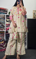 Tissue shimmer organza Co-ord set