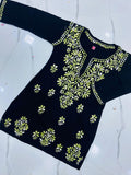 Modal Chikankari Short Kurti