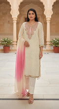 Mandy - Cream cotton suit