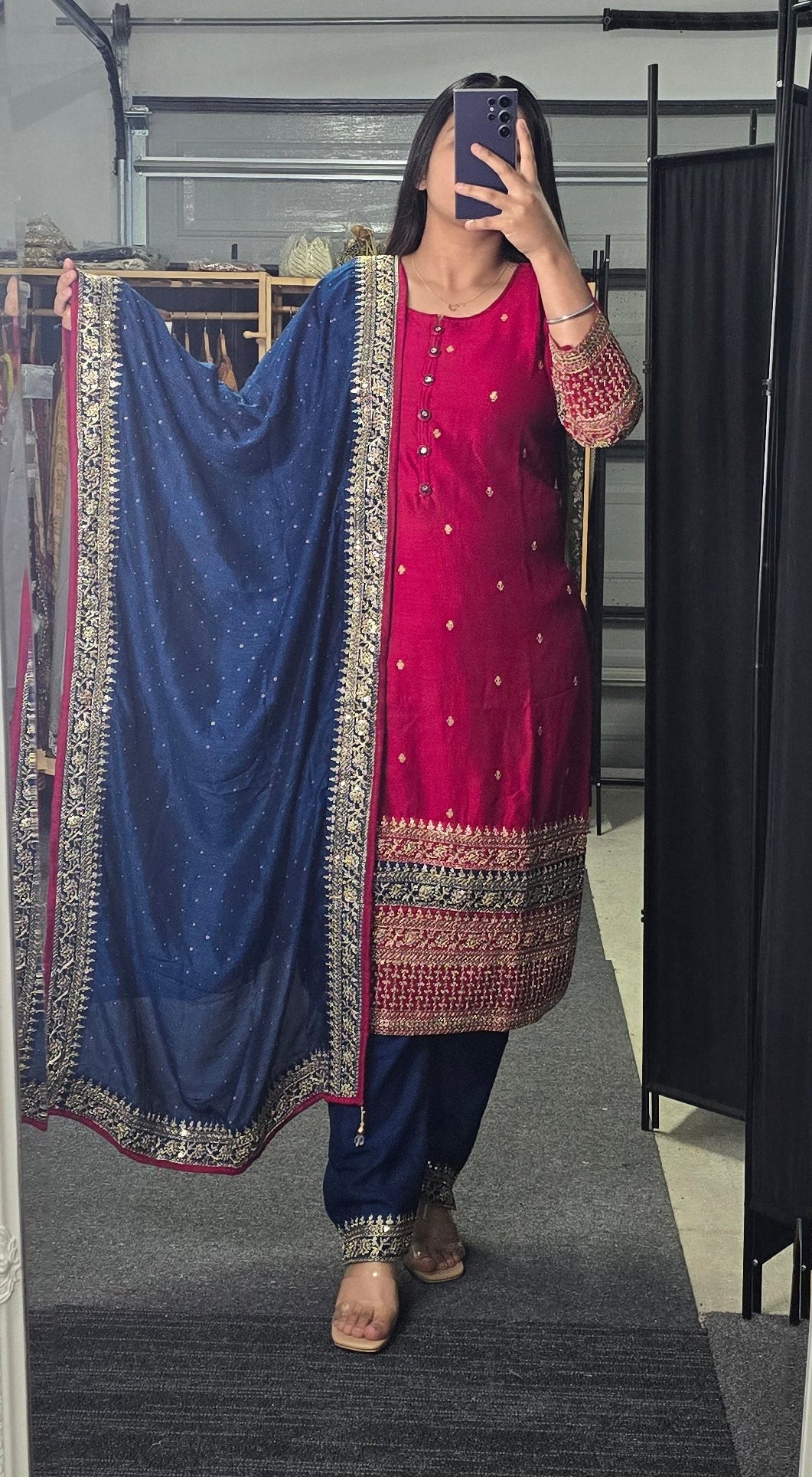 Vaani ( Chinon Fabric party wear suit)