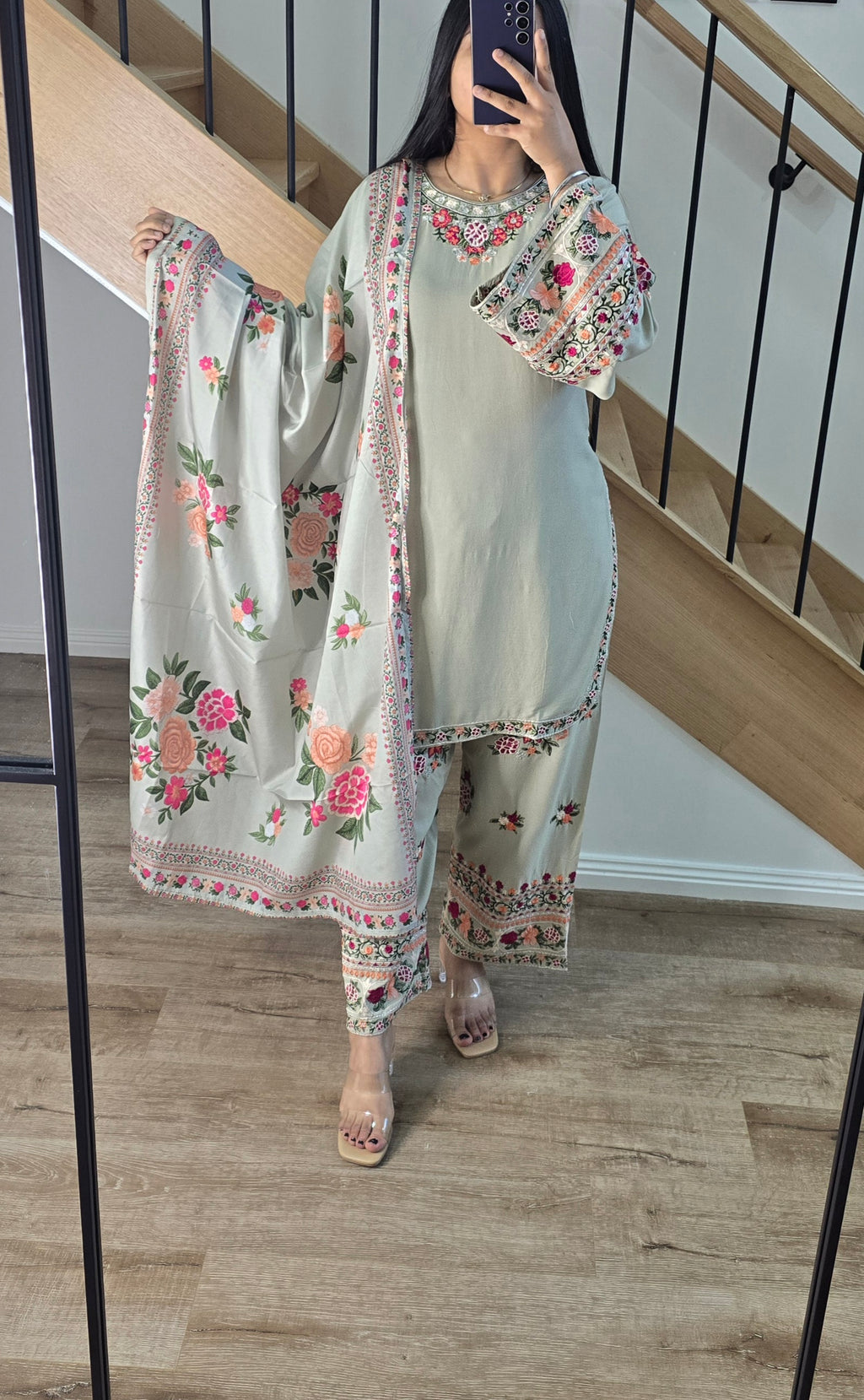 Pastel Pakistani suit