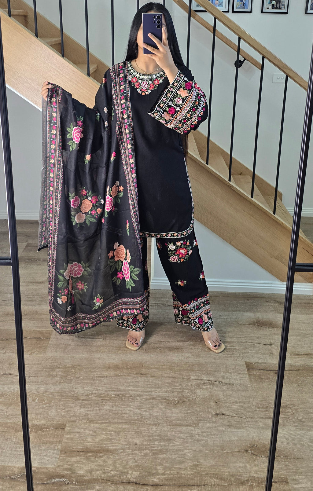 Black Pakistani style suit