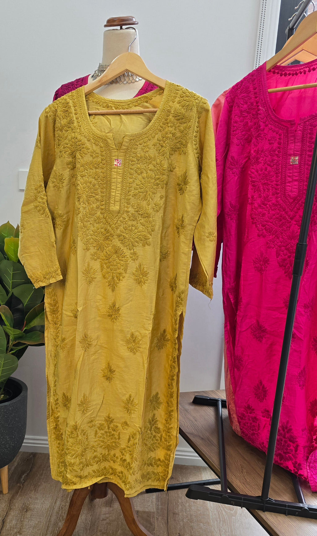 Chanderi Silk Kurtis(colours available)