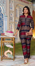 Gajji Silk Co-ord (Navy)