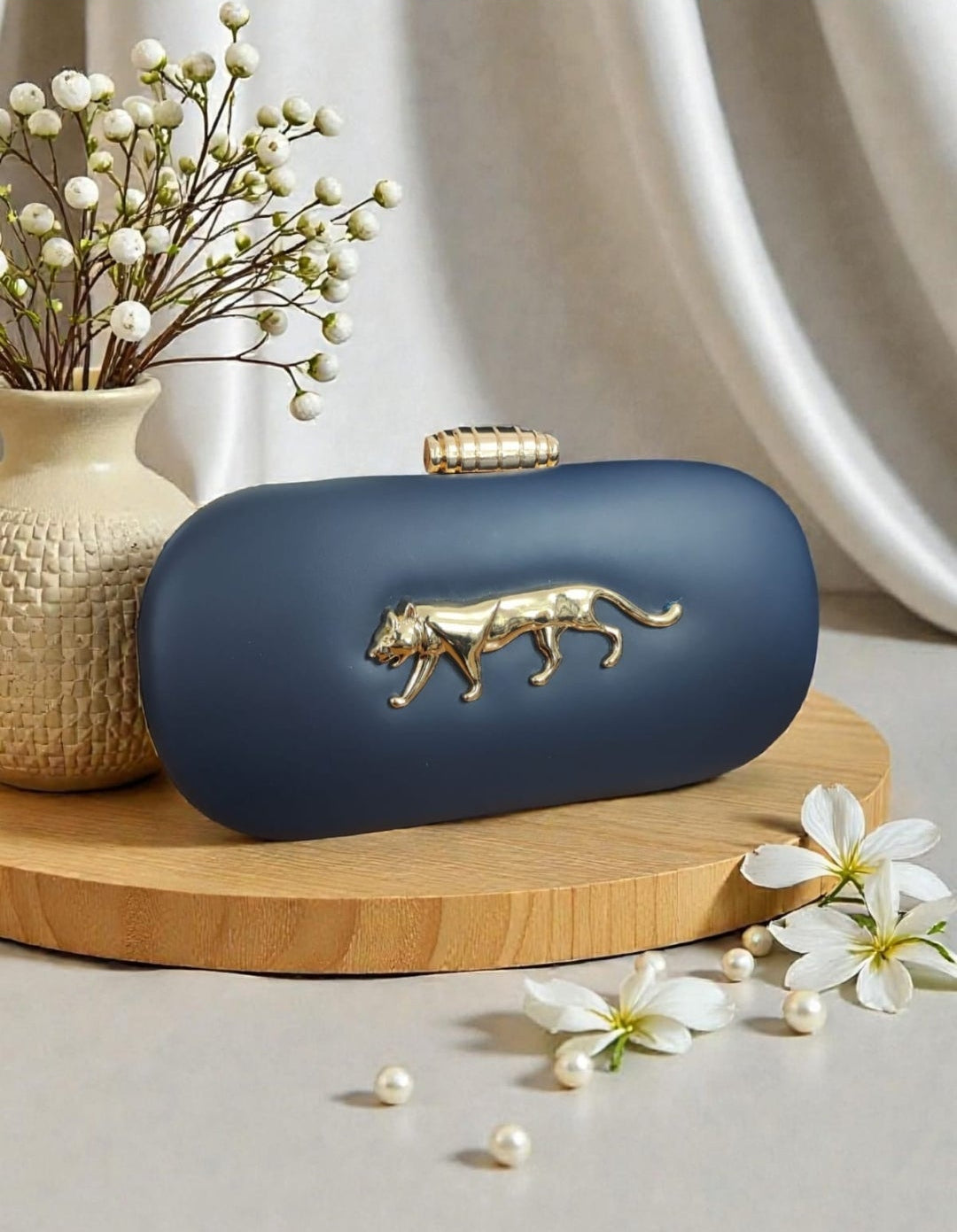 Navy Sabya Clutch