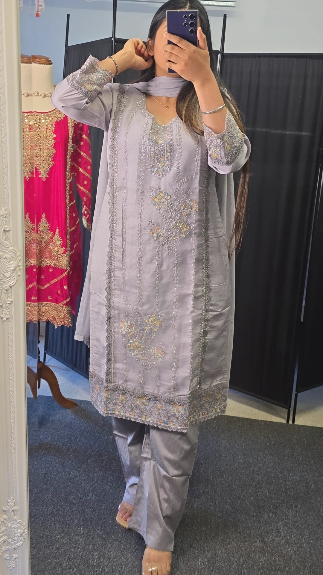 Lilac Party wear suit